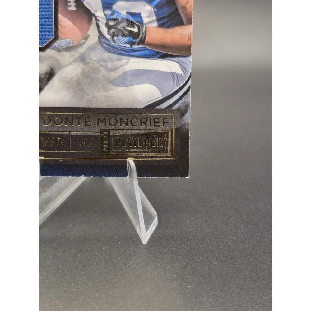 2014 Playbook Donte Moncrief #RXO-DM Rookie XO Memorabilia Gold /25 (RC) Colts